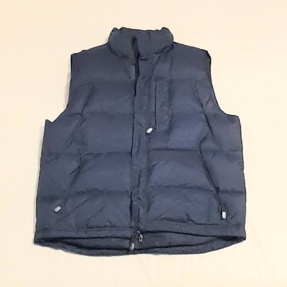 Men's‎ Blue Sleeveless Puffer Vest - Picture 2 of 6